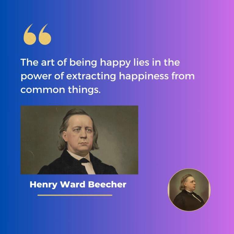 Henry Ward Beecher's Quote